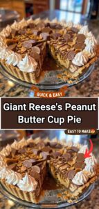 Giant Reese’s Peanut Butter Cup Pie Giant Reese’s Peanut Butter Cup Pie