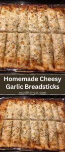 Homemade Cheesy Garlic Breadsticks Recipe Homemade Cheesy Garlic Breadsticks Recipe