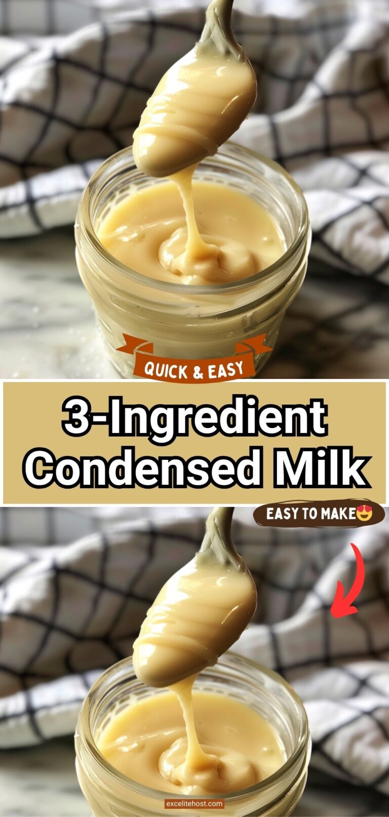 3-Ingredient Homemade Condensed Milk