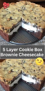 5 Layer Cookie Box Brownie Cheesecake