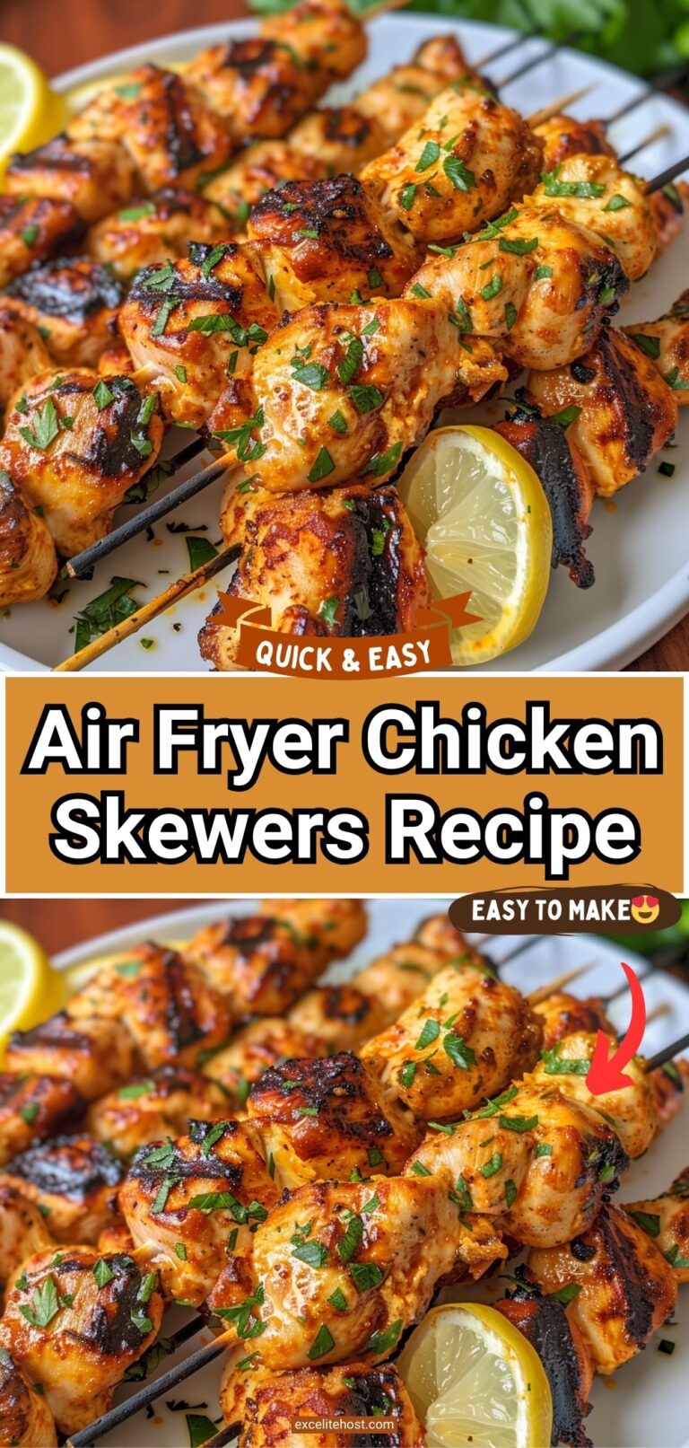 Air Fryer Chicken Skewers