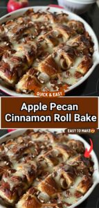 Apple Pecan Cinnamon Roll Bake