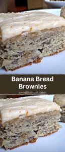 Banana Bread Brownies Banana Bread Brownies