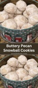 Buttery Pecan Snowball Cookies