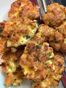 Cheesy chicken nuggets