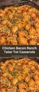 Chicken Bacon Ranch Tater Tot Casserole