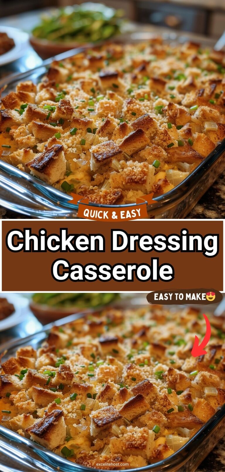 Chicken Dressing Casserole