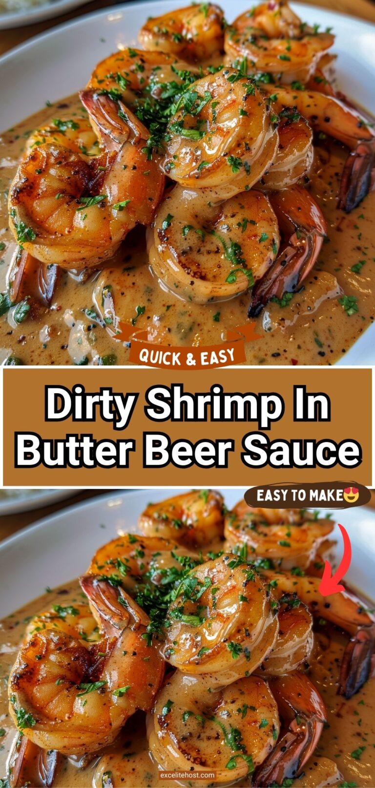 Dirty Shrimp In Butter Beer Sauce