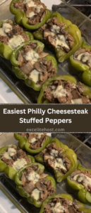 Easiest Philly Cheesesteak Stuffed Peppers Easiest Philly Cheesesteak Stuffed Peppers