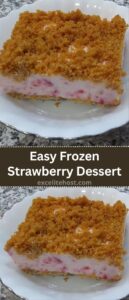 Easy Frozen Strawberry Dessert Easy Frozen Strawberry Dessert