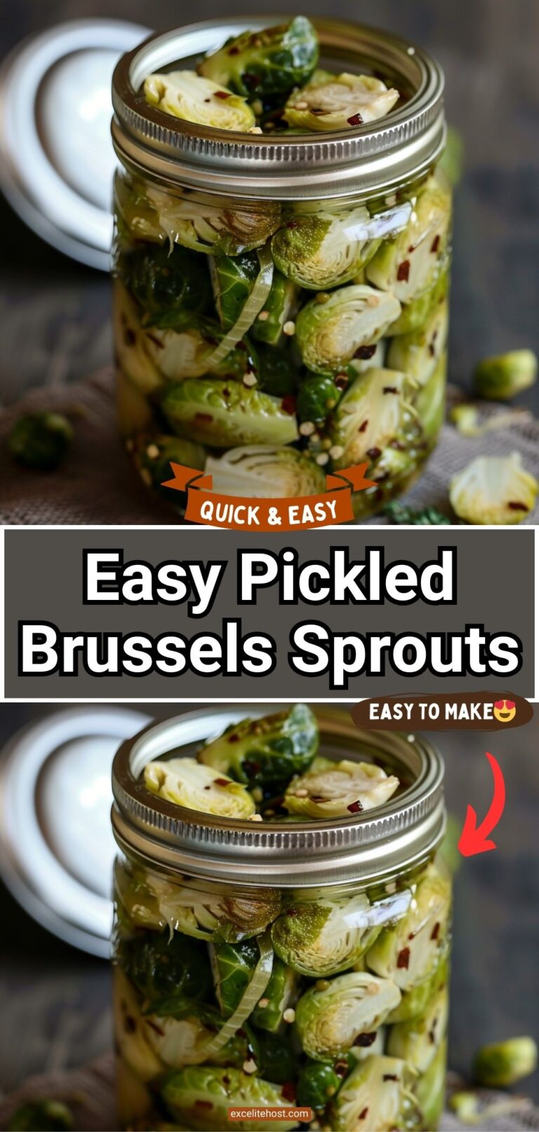 Easy Pickled Brussels Sprouts