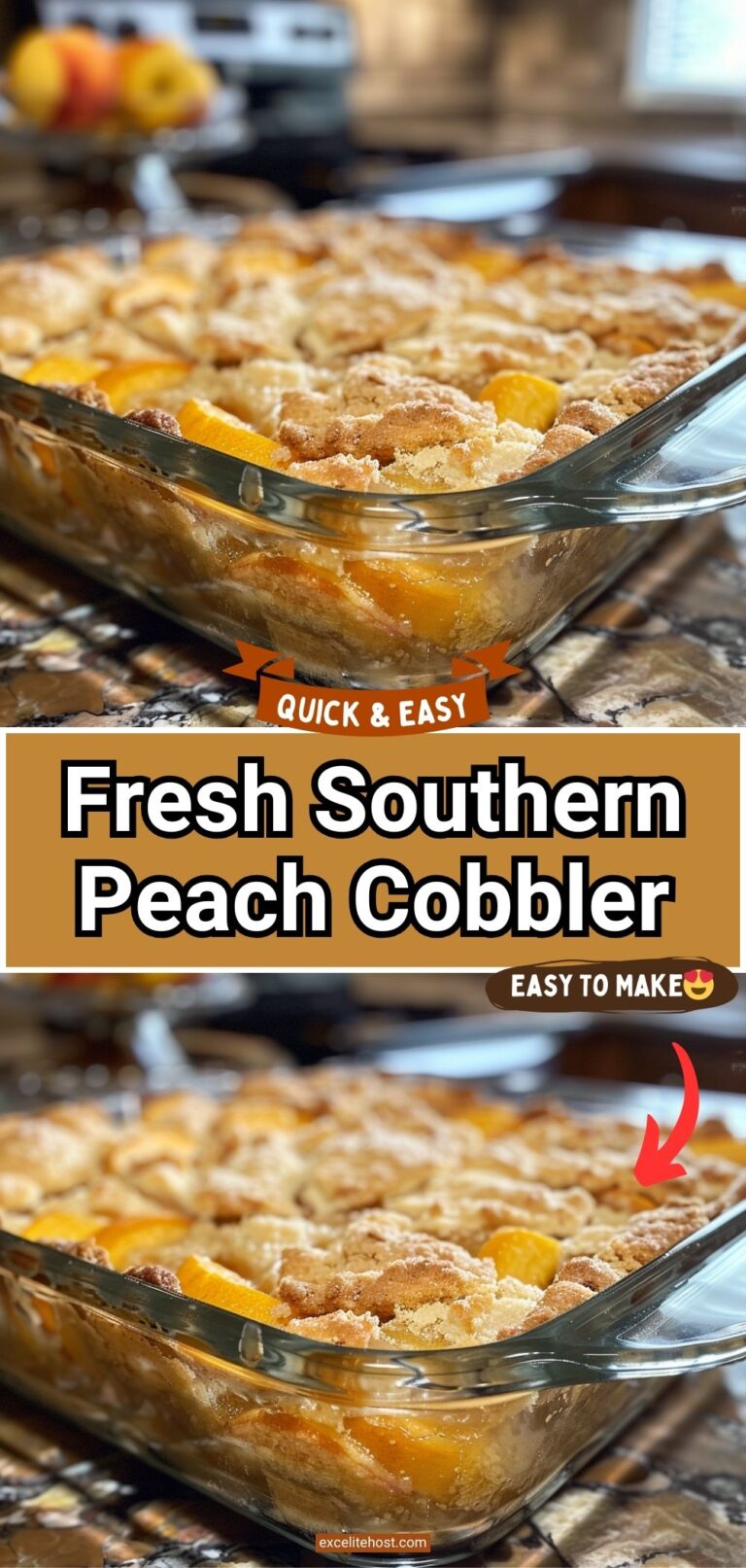 Fresh Southern Peach Cobbler