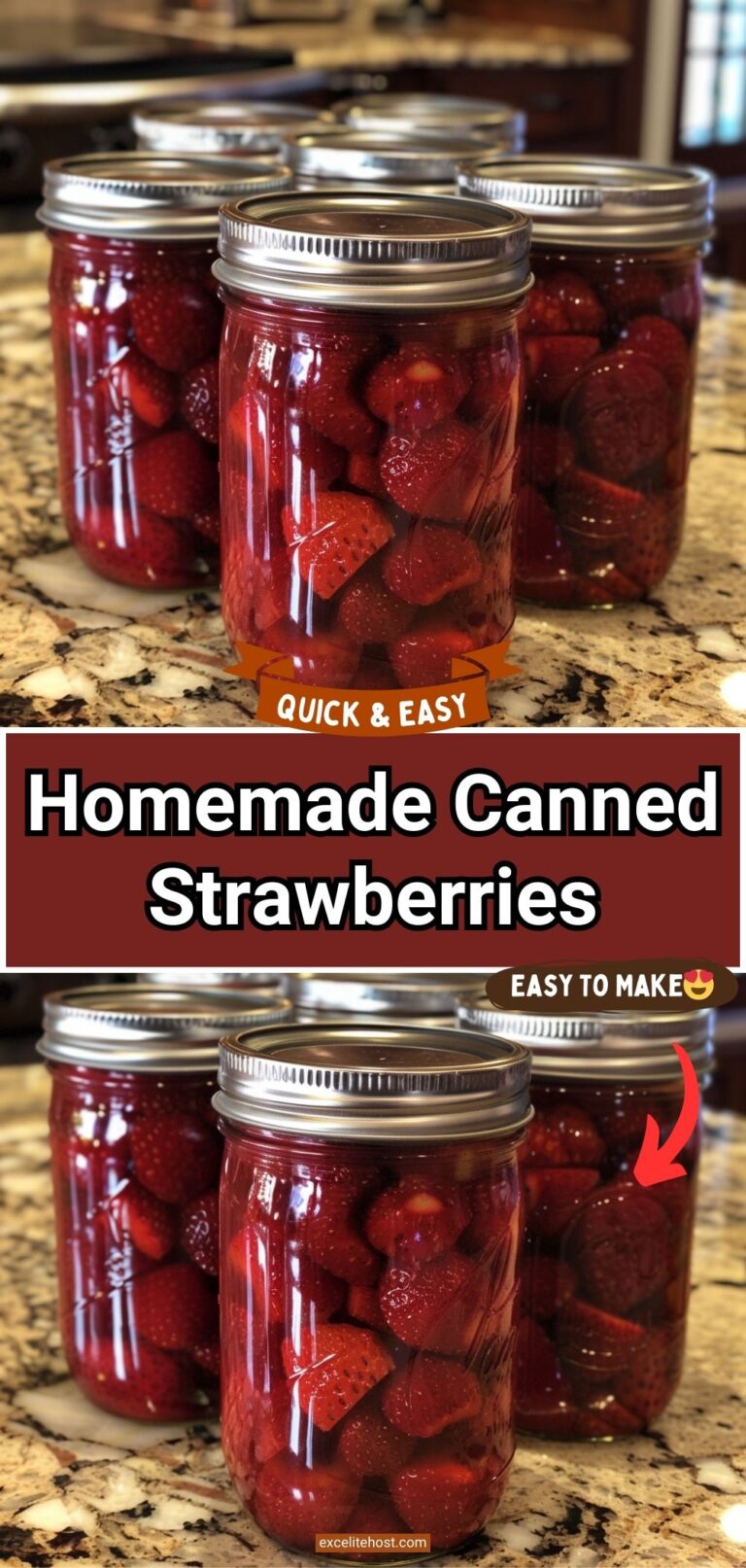 Homemade Canned Strawberries