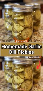 Homemade Garlic Dill Pickles