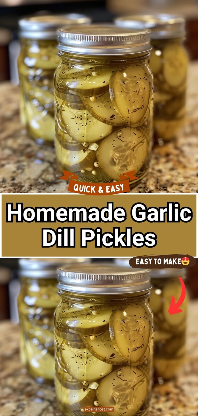 Homemade Garlic Dill Pickles