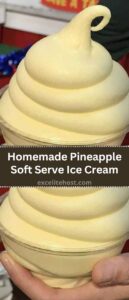 Homemade Pineapple Soft Serve Ice Cream