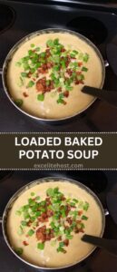 Homemade loaded baked potato soup