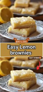 Lemon brownies