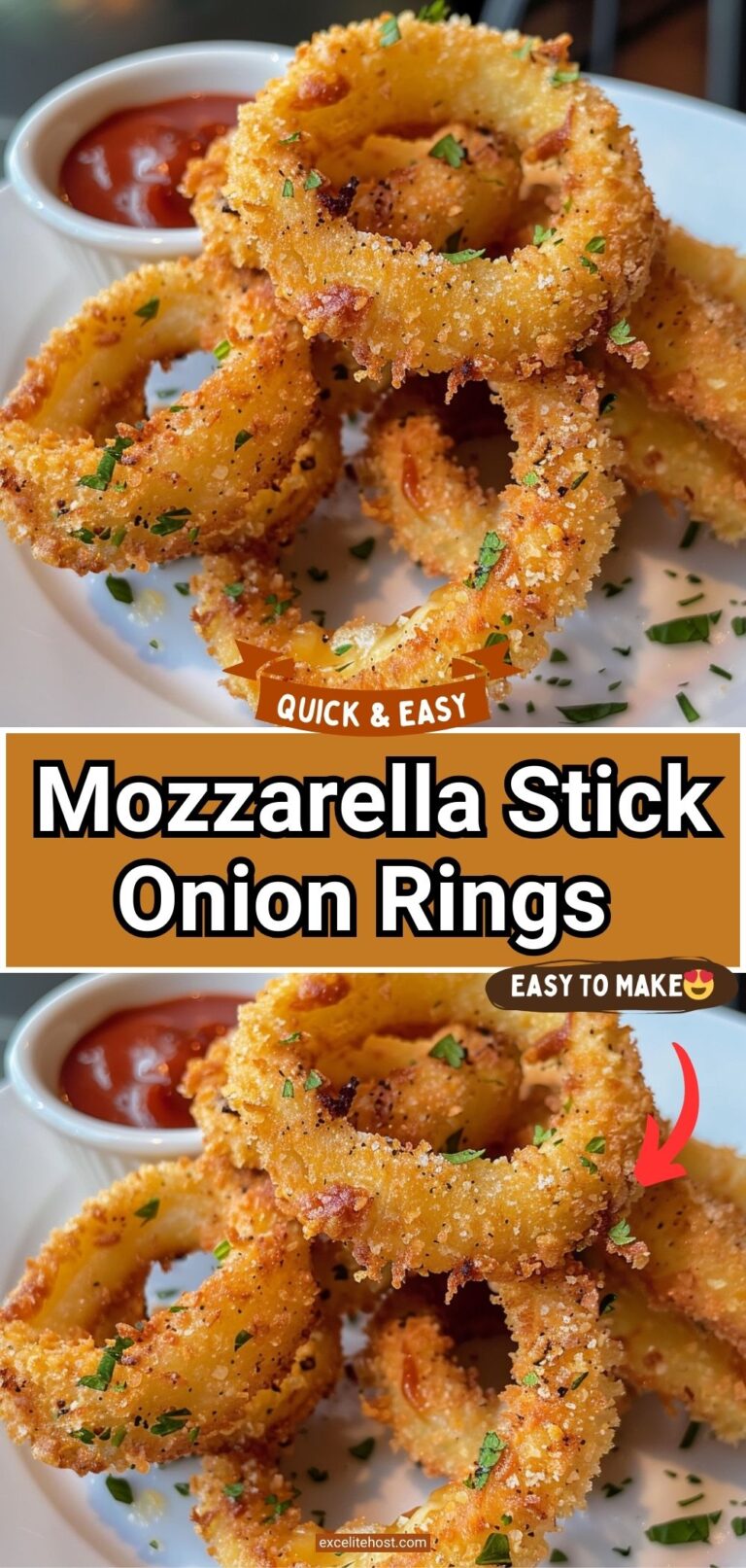 Mozzarella Stick Onion Rings