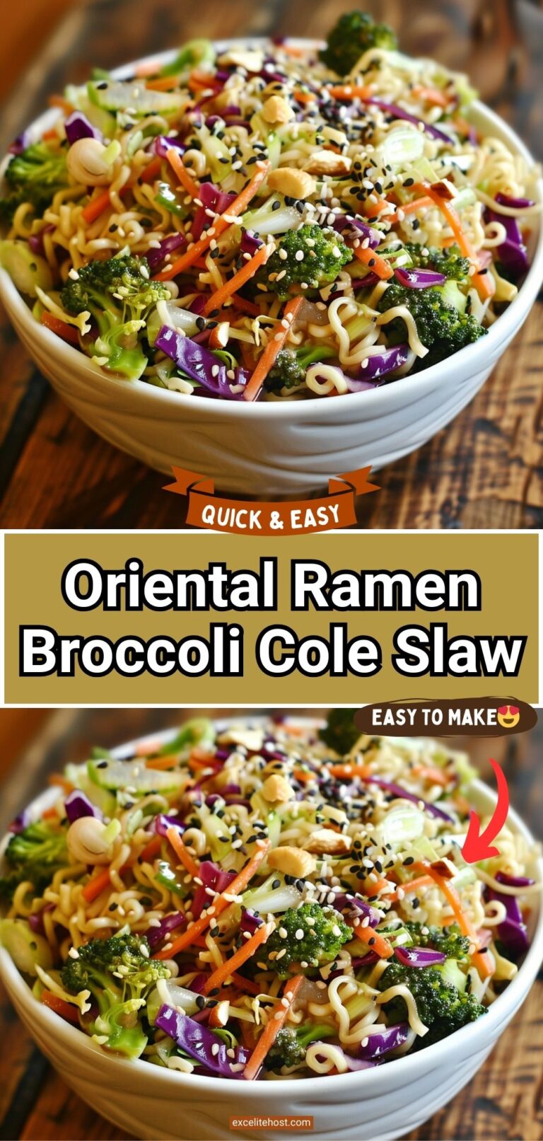 Oriental Ramen Broccoli Cole Slaw