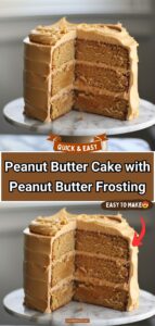 Peanut Butter Cake with Peanut Butter Frosting