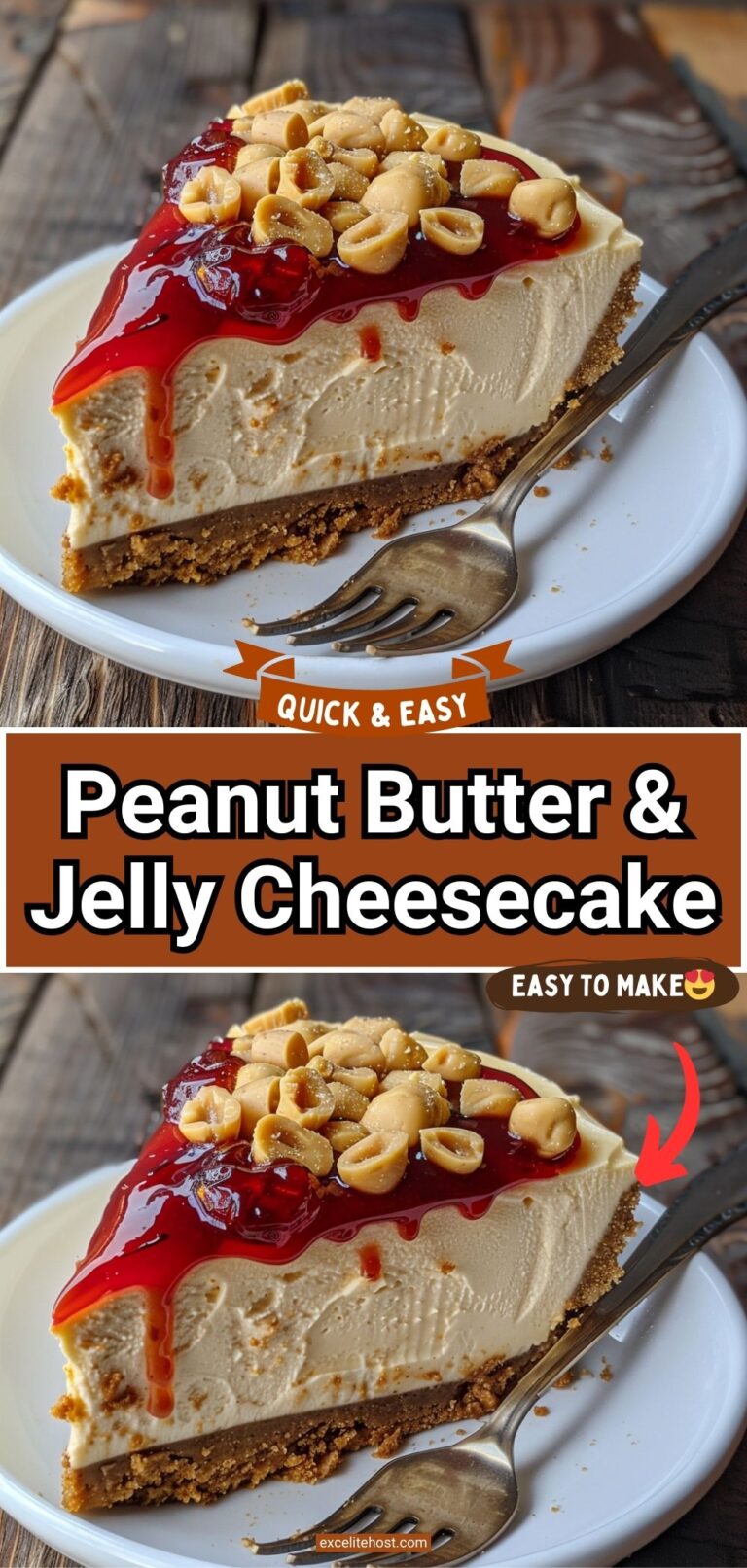 Peanut Butter & Jelly Cheesecake