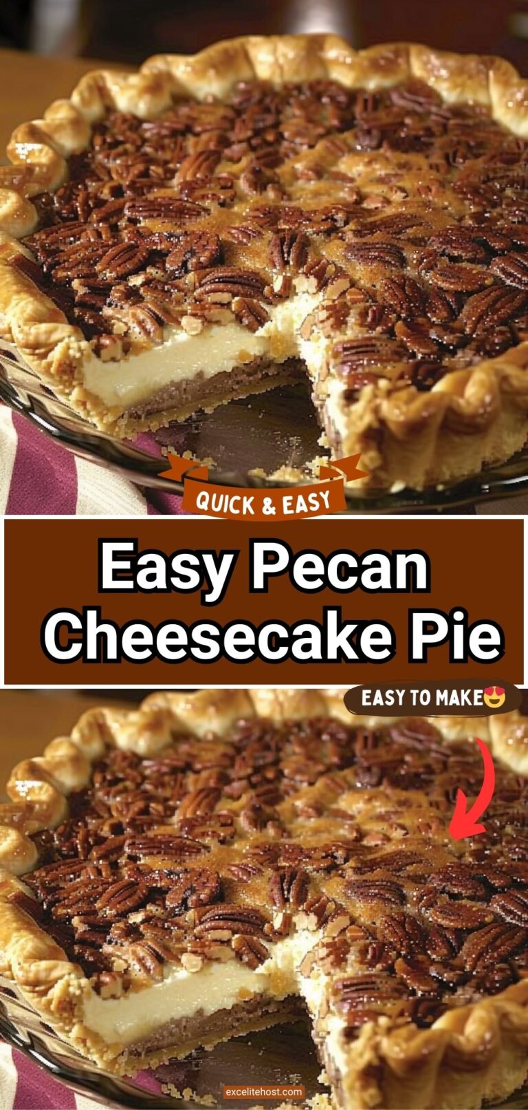 Pecan Cheesecake Pie