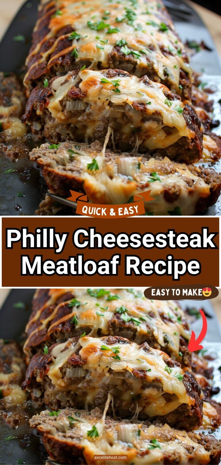 Philly Cheesesteak Meatloaf