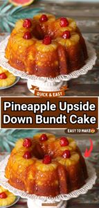Pineapple Upside Down Bundt Cake