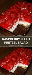 RASPBERRY JELLO PRETZEL SALAD RASPBERRY JELLO PRETZEL SALAD