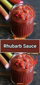 Rhubarb Sauce