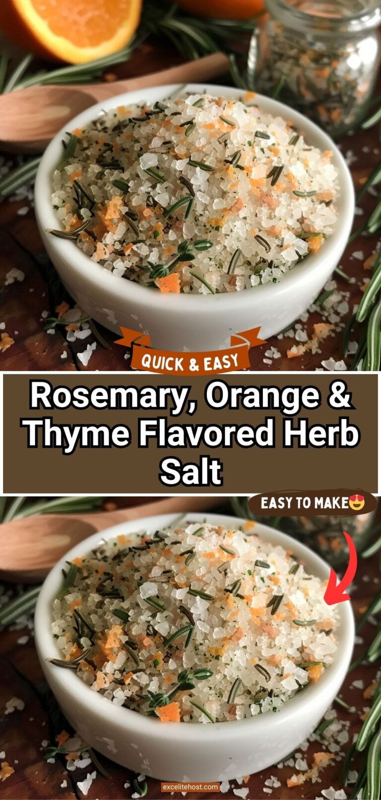 Rosemary, Orange & Thyme Flavored Herb Salt