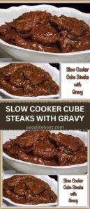 SLOW COOKER CUBE STEAKS WITH GRAVY SLOW COOKER CUBE STEAKS WITH GRAVY