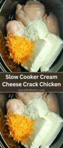Slow Cooker Cream Cheese Crack Chicken