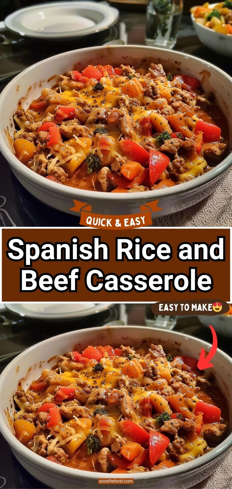 Spanish Rice and Beef Casserole