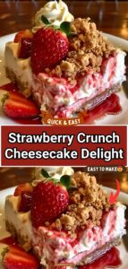 Strawberry Crunch Cheesecake Delight