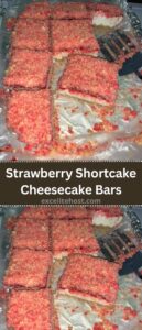 Strawberry Shortcake Cheesecake Bars