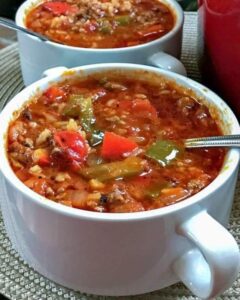 Stuffed Pepper Soup Homemade stuffed pepper soup