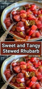 Sweet and Tangy Stewed Rhubarb Sweet and Tangy Stewed Rhubarb
