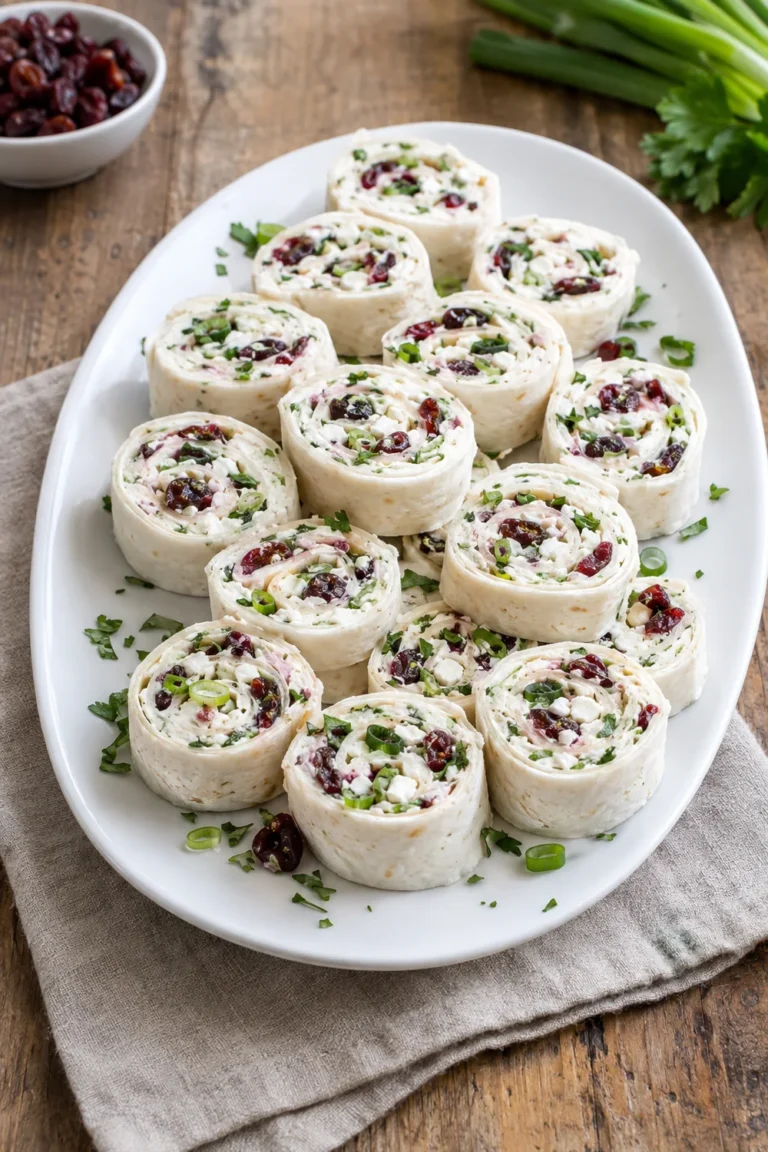 Cranberry Feta Pinwheels