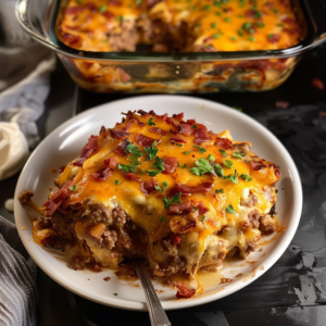 Cheesy Loaded Meatloaf Casserole