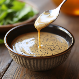 Homemade poppy seed salad dressing