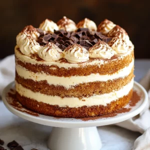 Decadent Coffee Tiramisu Cake Recipe