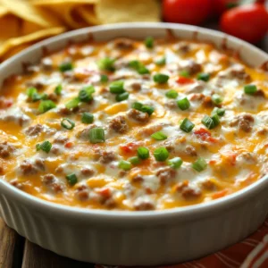 Hot Ranch Sausage Dip Recipe Homemade hot ranch sausage dip