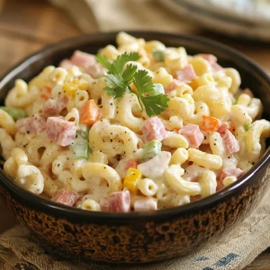 Mexican Macaroni Ham Salad
