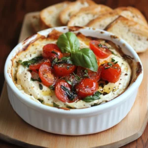 Baked Goat Cheese Bruschetta Dip Recipe