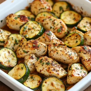 Baked Chicken and Zucchini Recipe