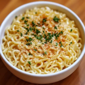 Easy Parmesan Garlic Ramen