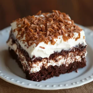 Homemade mounds cake