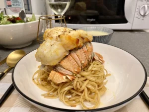 Lobster Tails and Garlic Butter Pasta: A Luxurious Delight!